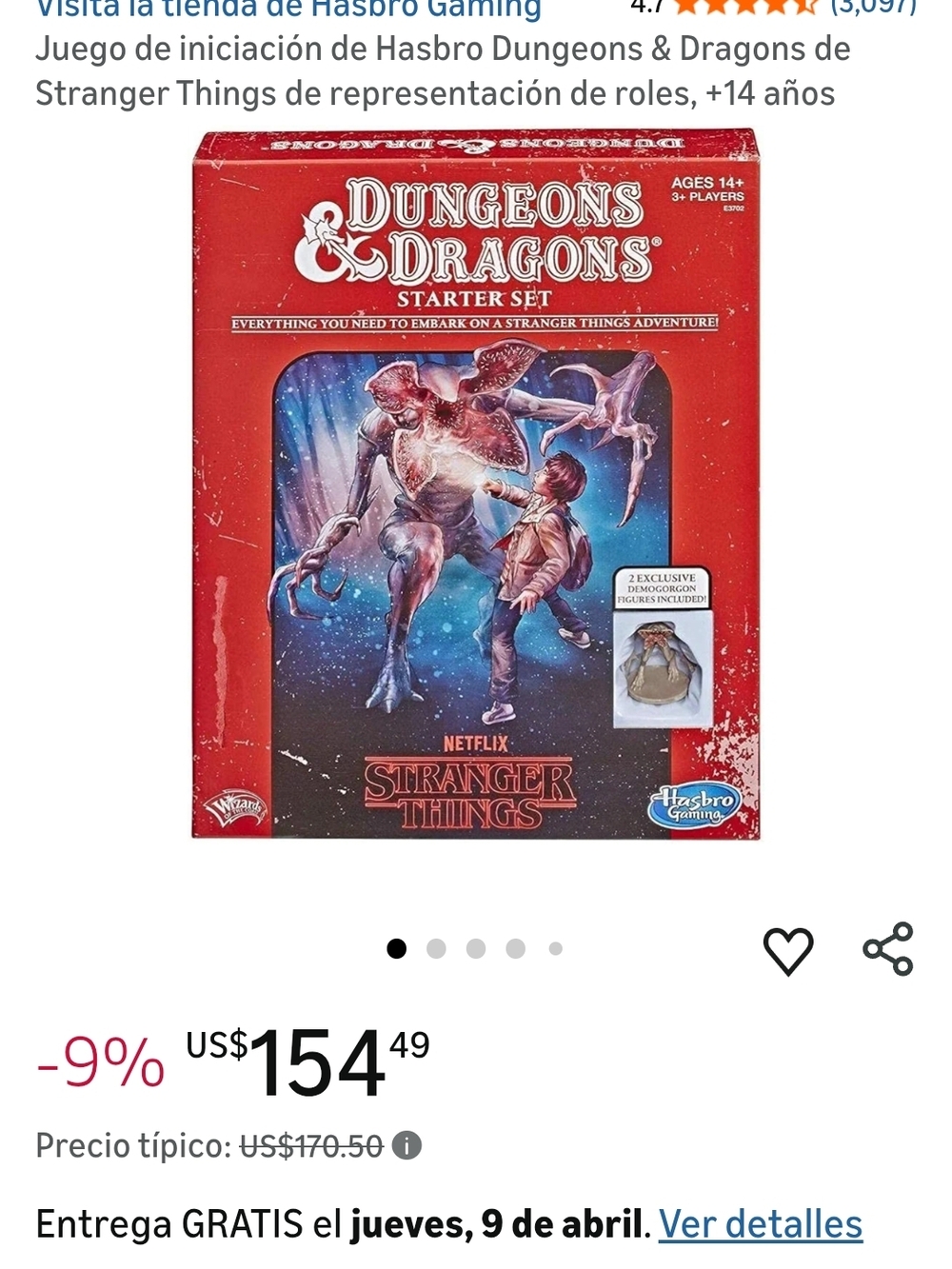 Hasbro Dungeons & Dragons Stranger Things Starter Set - Red